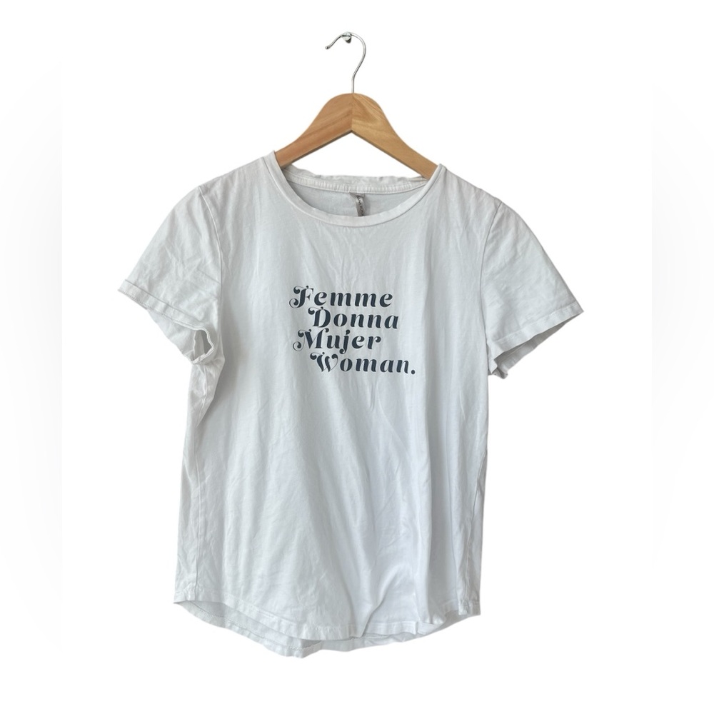 Banana Republic White Graphic Tee